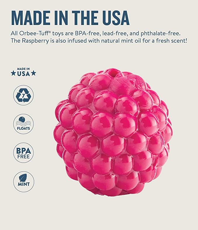 Petstages Orbee Tuff Raspberry Pink Dog Toy 1.75inch