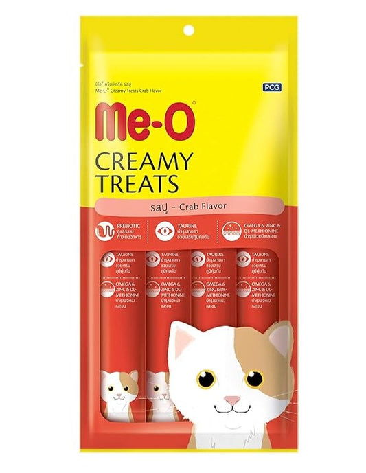 ME-O Crab Flavor Creamy Treat For Cat 20gx15 Sachets in Pack 300g