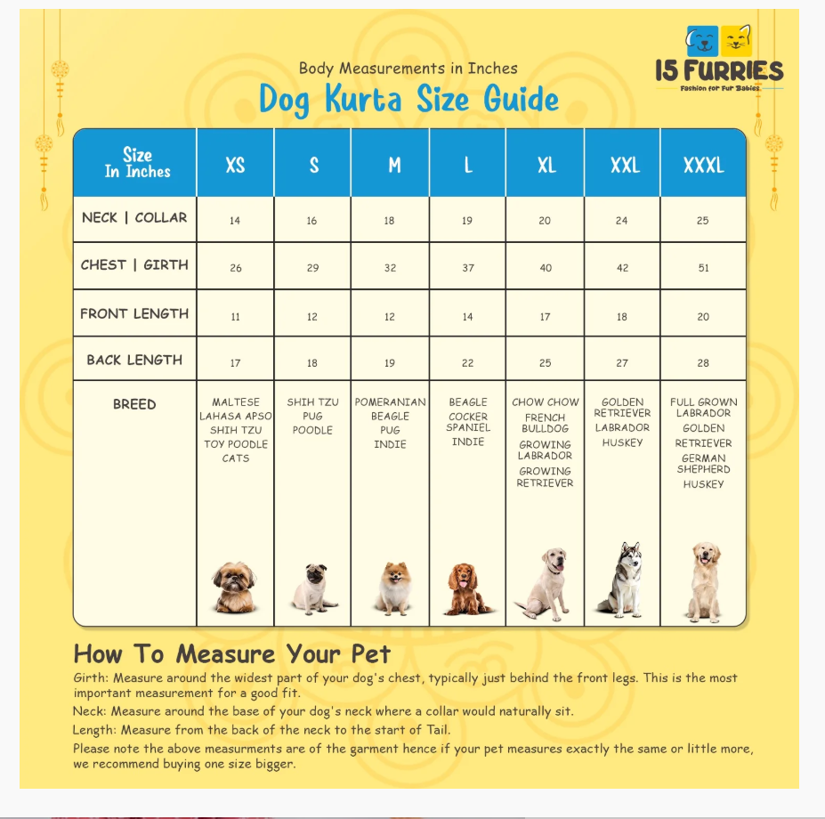 15 Furries Peach Dog Sherwani