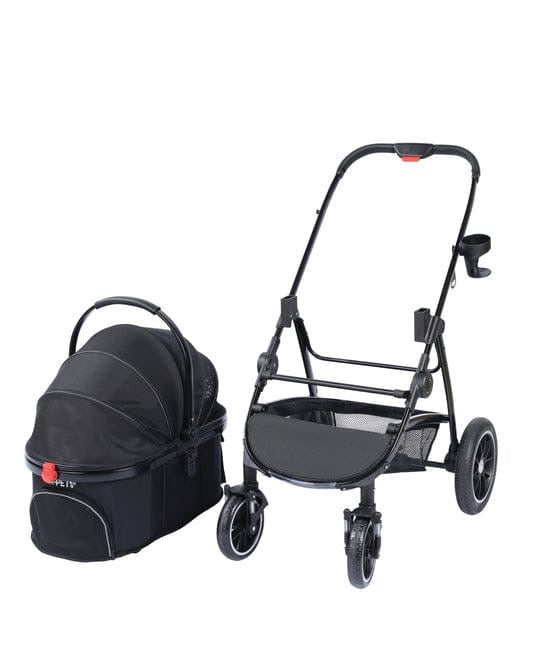 M-pets Conquest Detachable Pet Stroller 171x57.5x101cm for upto 25kg Dogs & Cats