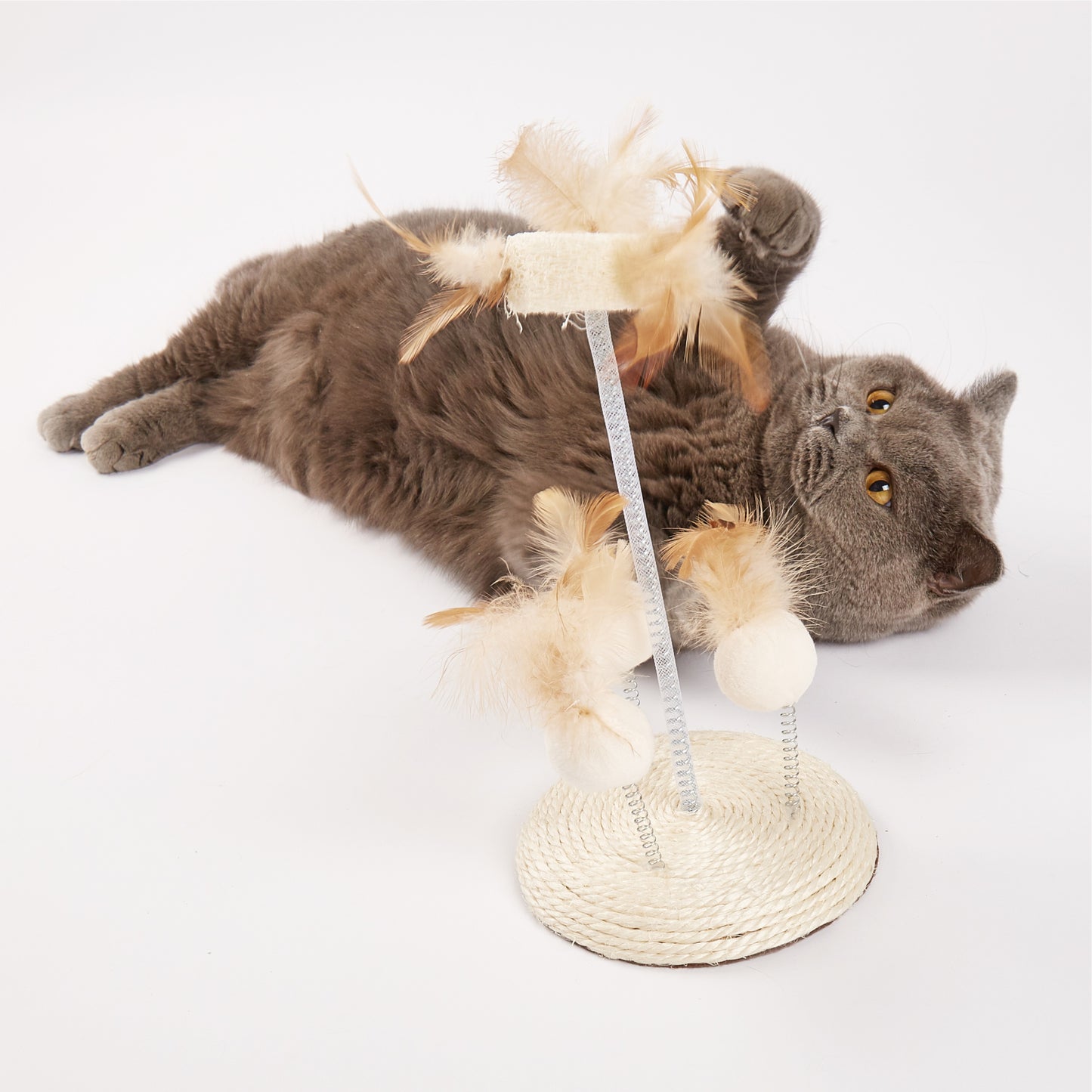 FOFOS Natural Wobbler Cat Toy 25x14cm