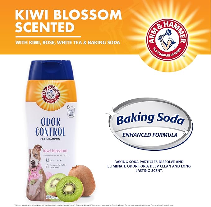 Arm & Hammer Odor Control Kiwi Blossom Pet Shampoo For Dogs 591ml