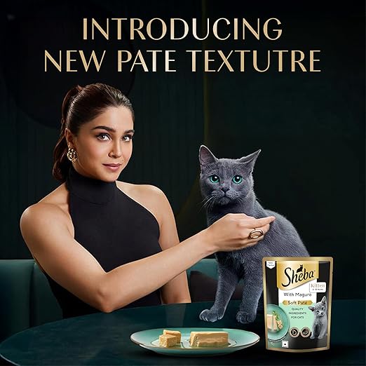 Sheba Soft Pate Kitten Maguro Wet Cat Food 70g