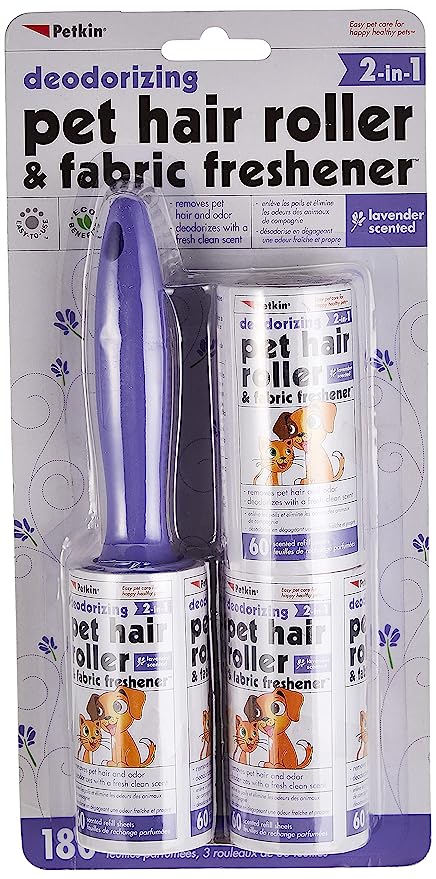 Petkin Pet Hair Roller Lavender 180 count