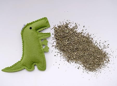 Hriku Catnip Toy Bheemsarat Dinosaur Green M
