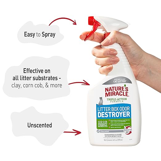 Nature's Miracle Cat Litter Box Odor Destroyer 709ml