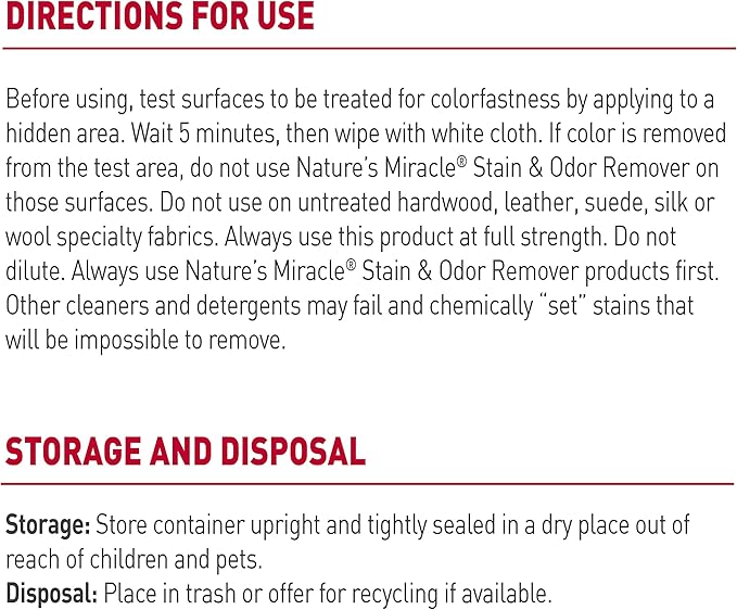 Nature's Miracle Dog Stain & Odor Remover 3.8L