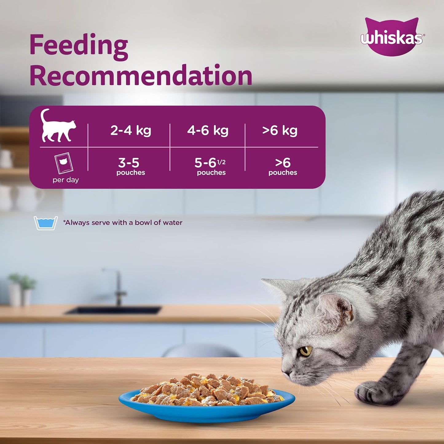 Whiskas Adult (1+ year) Tuna in Jelly Wet Cat Food 80g