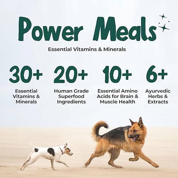 Freshwoof Power Meal Natural Vegetarian/Vegan Dog Food All Flavor Combo Pack of 3 250g Each