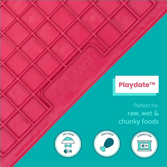 LickiMat Playdate Slow Feeder For Cat 20x1x20cm