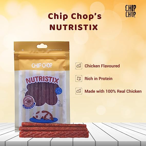 Chip Chops Nutristix Chicken Flavor Treat For Dogs 70g