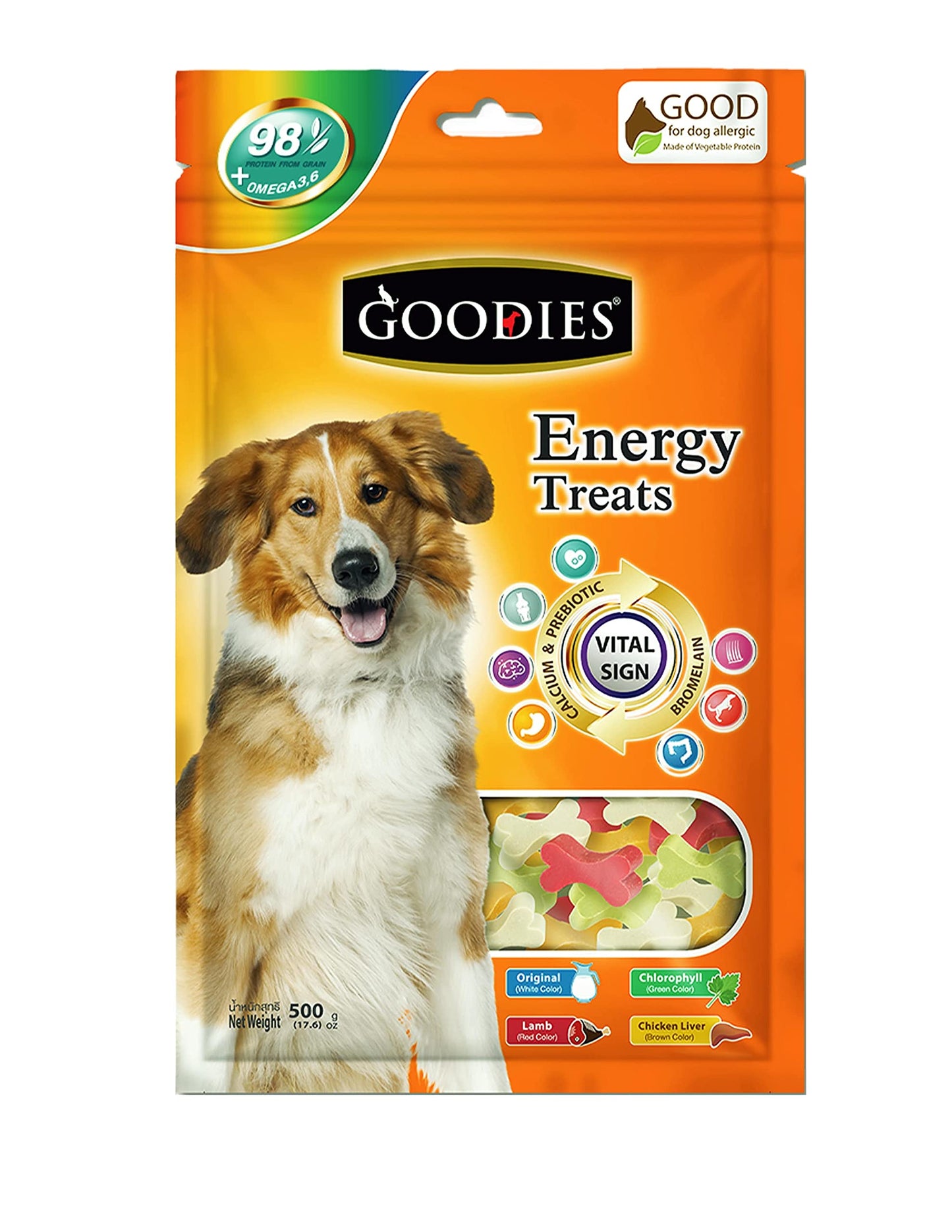 Goodies Energy Treat Assorted Cut Bone 500gm