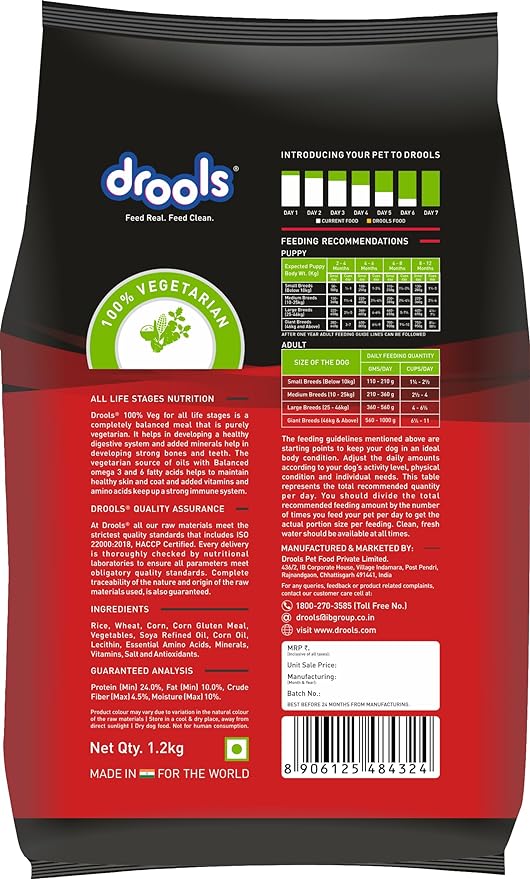 Drools All Life Stages Vegetarian & Sustainable Based Dog Food