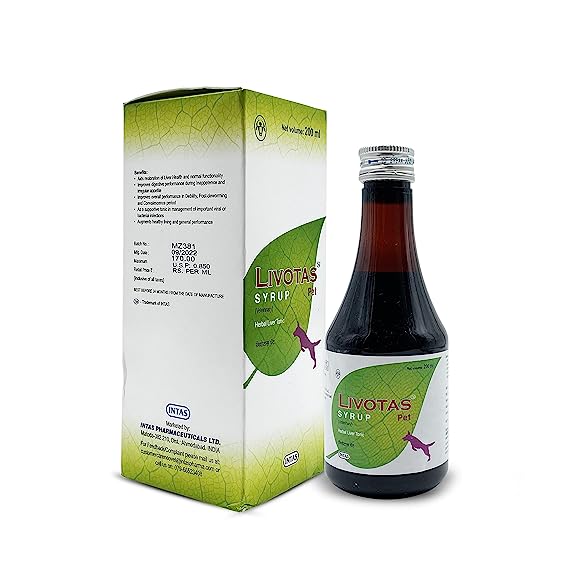 Intas Livotas Herbal Liver Tonic Syrups For Dog 200ml