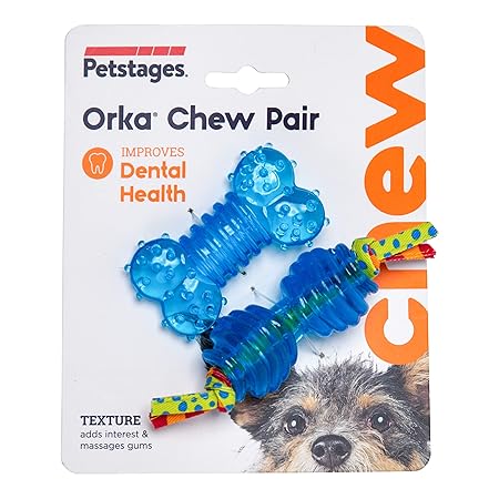 Petstages Orka Petite Pair Chew Pine Cone & Bone 13cmx9cm