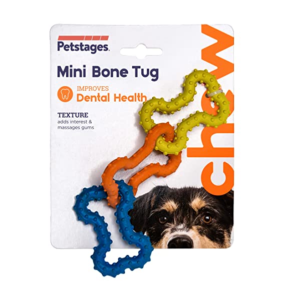 Petstages Mini Bone Tug Toy For Dogs 15cm