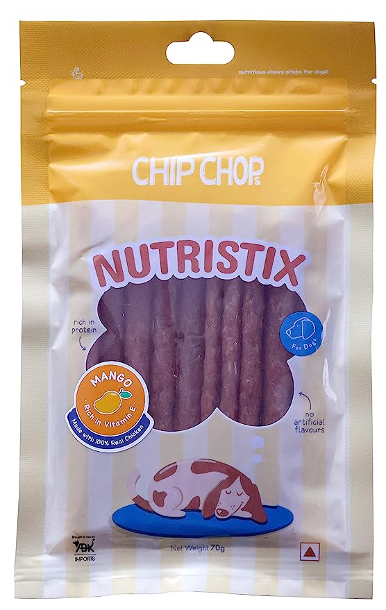 Chip Chops Nutristix Mango Flavor Treat For Dogs 70g