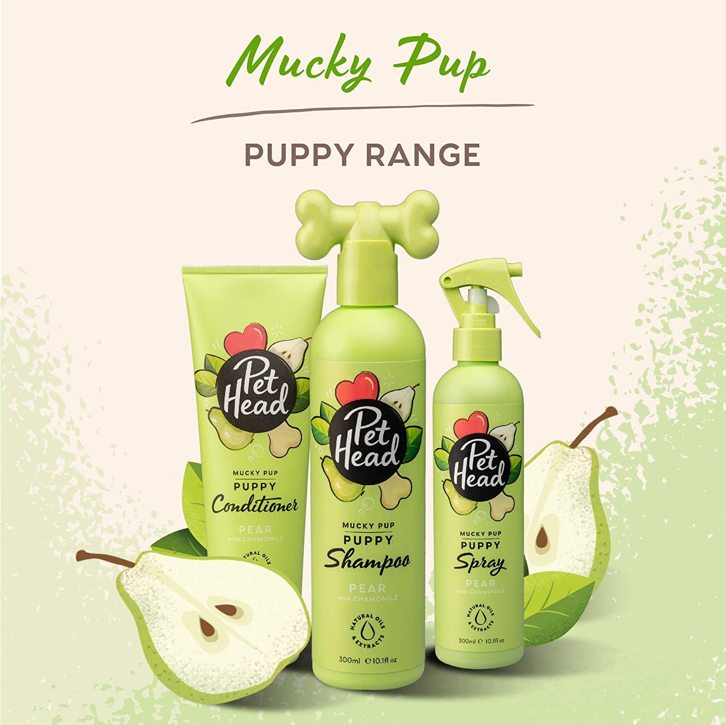 Pet Head Mucky Pup Puppy Shampoo Pear with Chamomile 300ml