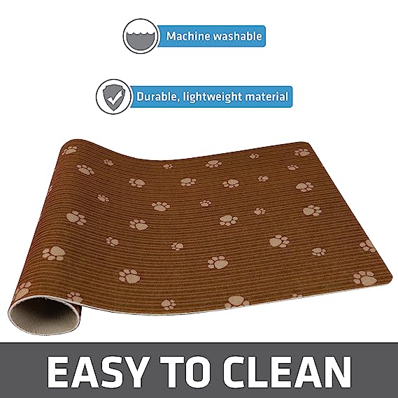 Drymate Pet Bowl Placemat Dog & Cat Food Feeding Mat Absorbent Fabric Waterproof Machine Washable