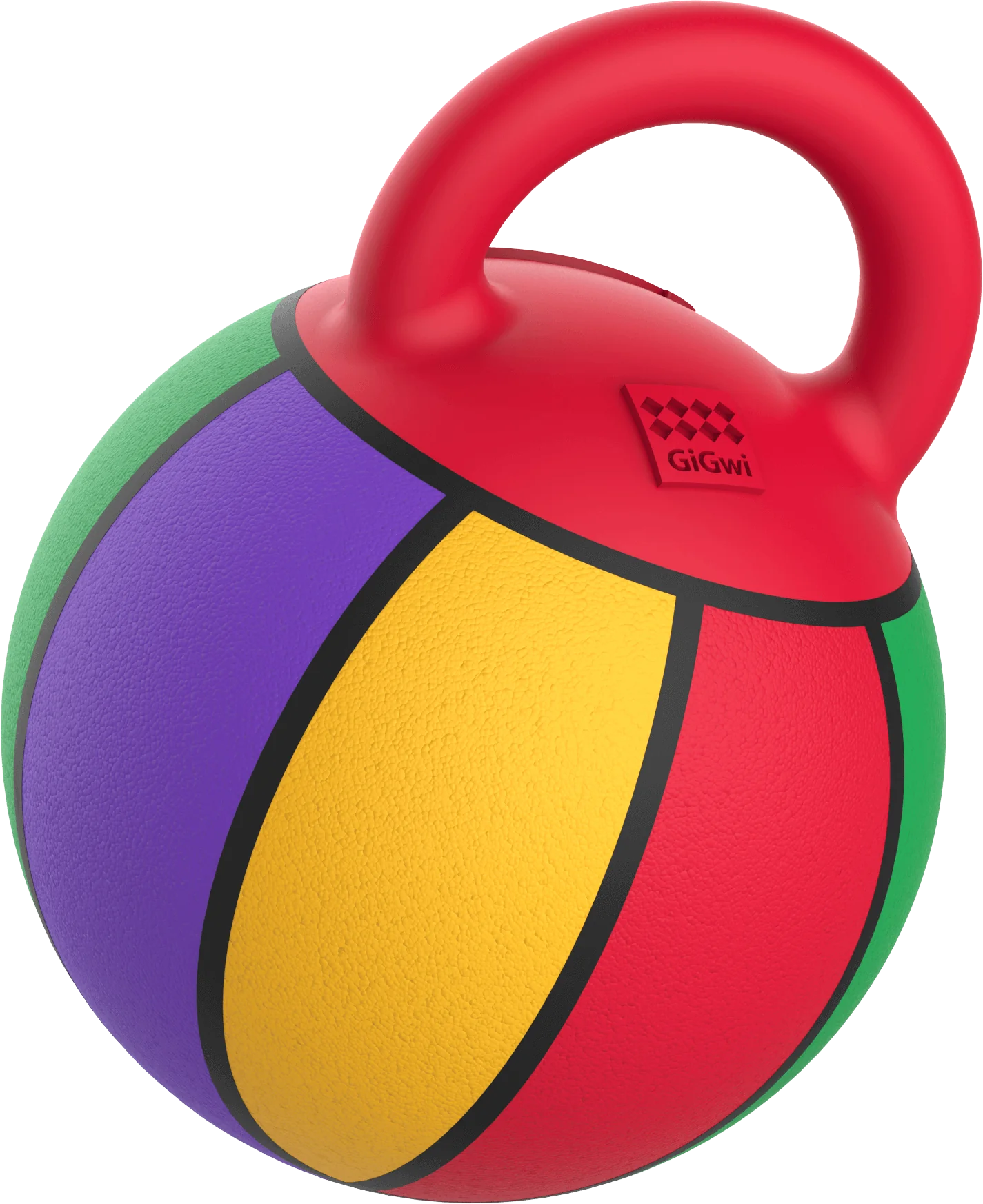 Gigwi Jumball Basketball Ball with Rubber Handle Multicolor M/L 20 x 20 x 25cm