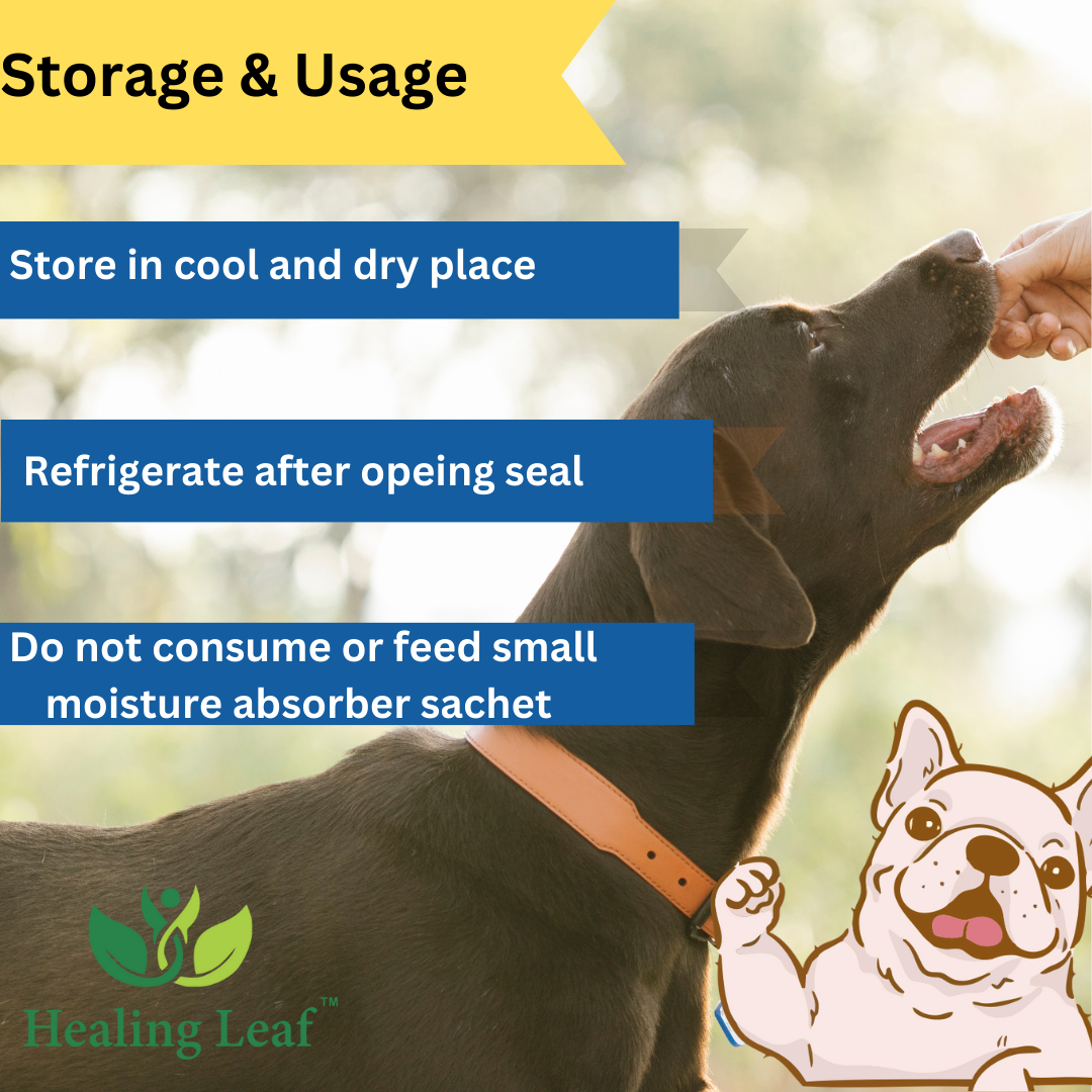 Healing Leaf Hemp Seed Dog Treat with Blueberry 100gm