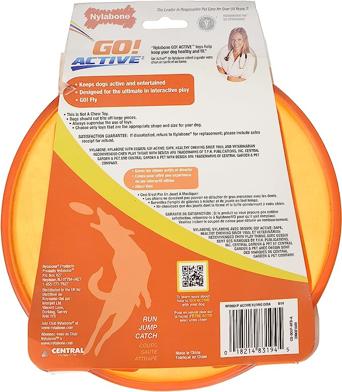 Nylabone Active Flying Disk Dog Toy