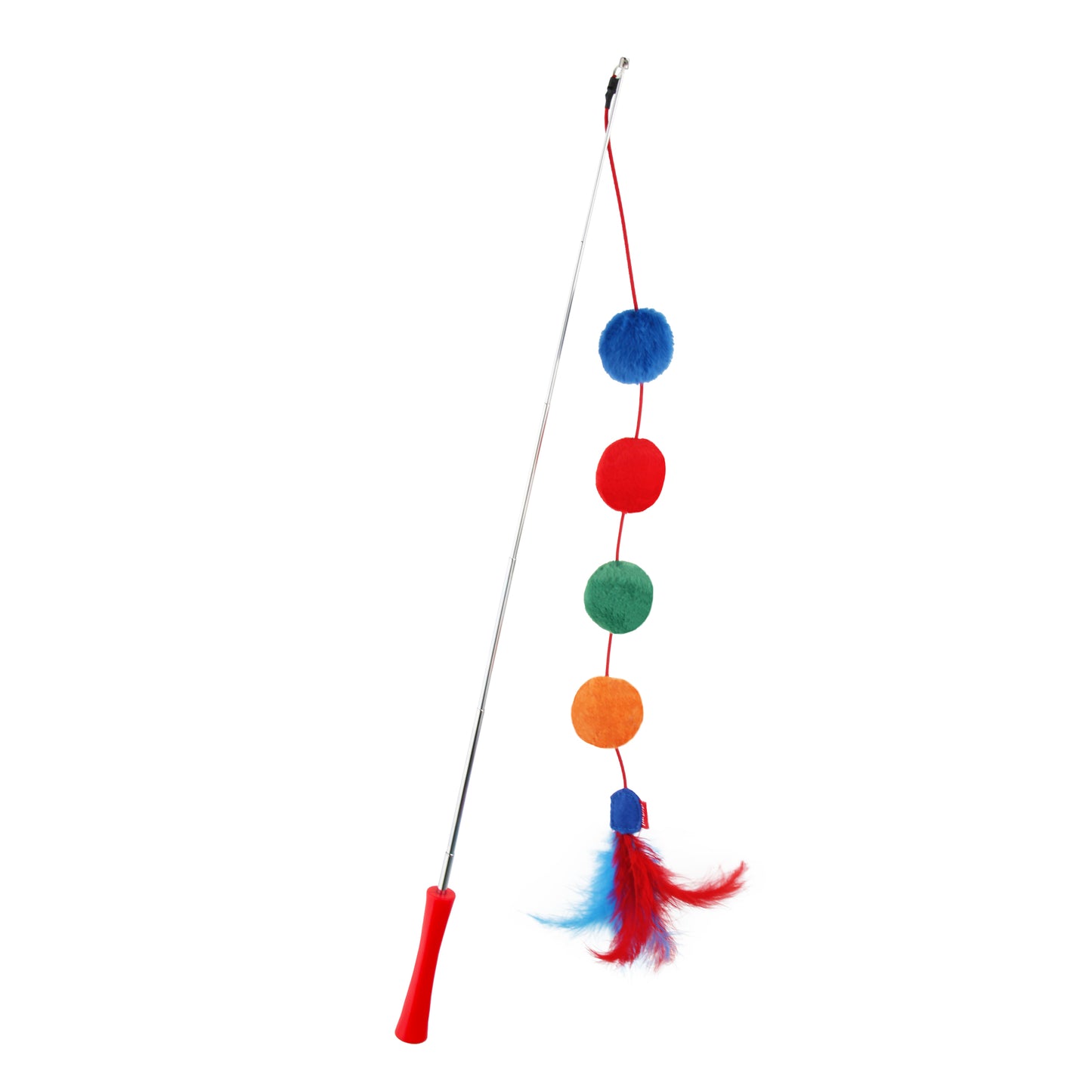 Gigwi Extendable Feather Teaser Catwand Car Toy 68 x 2.50 x 2.50cm