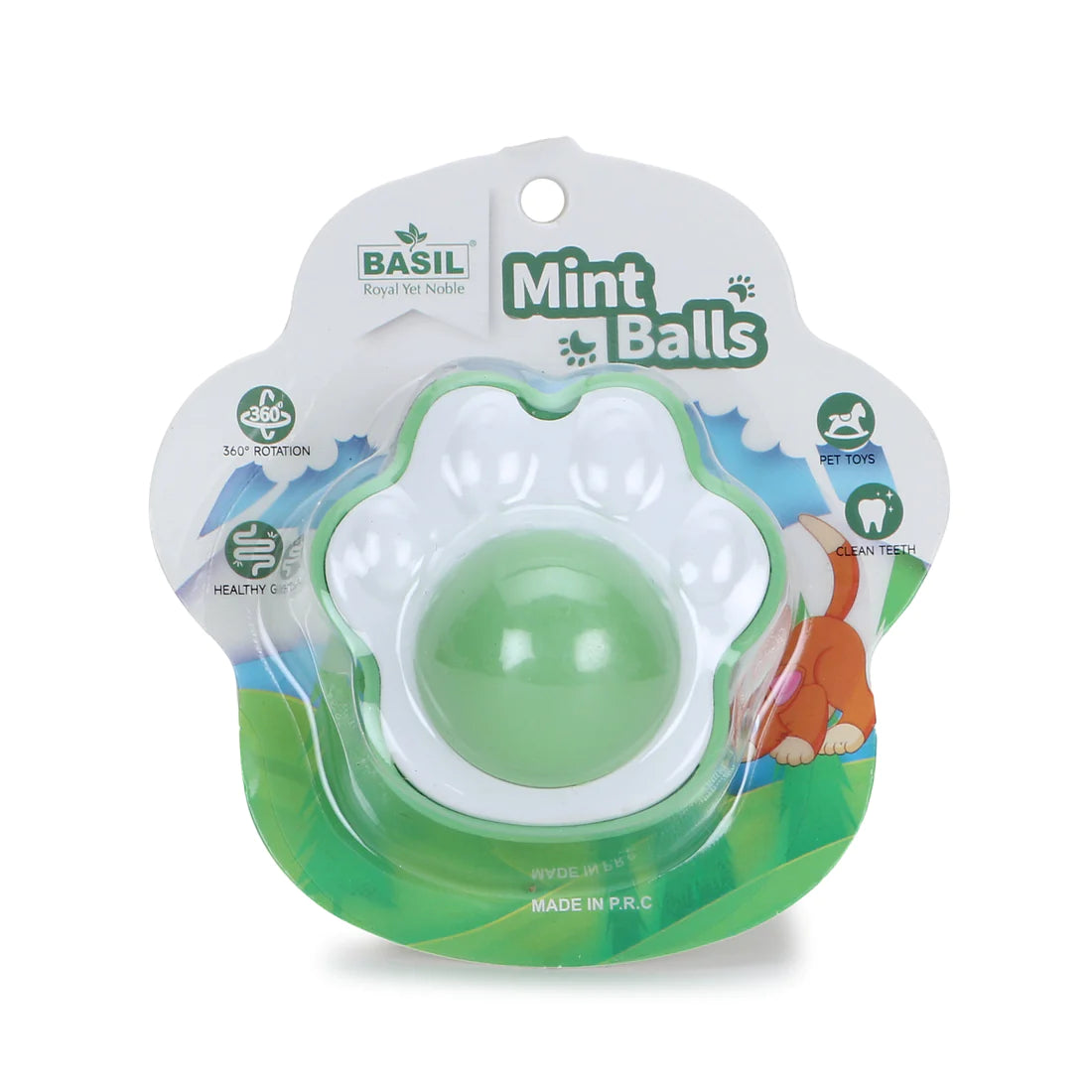 Basil Mint Balls Interactive Catnip Toy