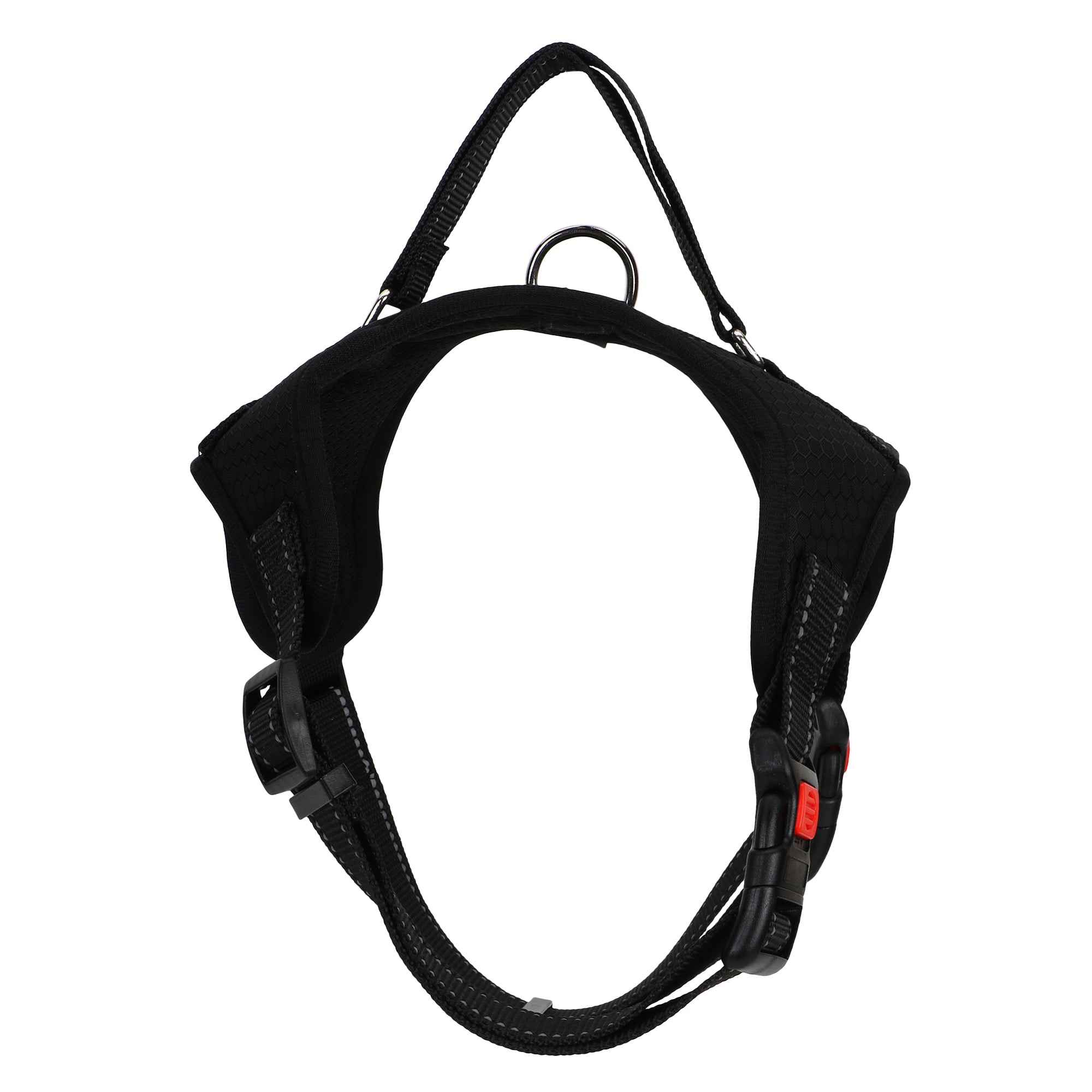 Basil Dog No Pull Harness with Handle Reflective Black