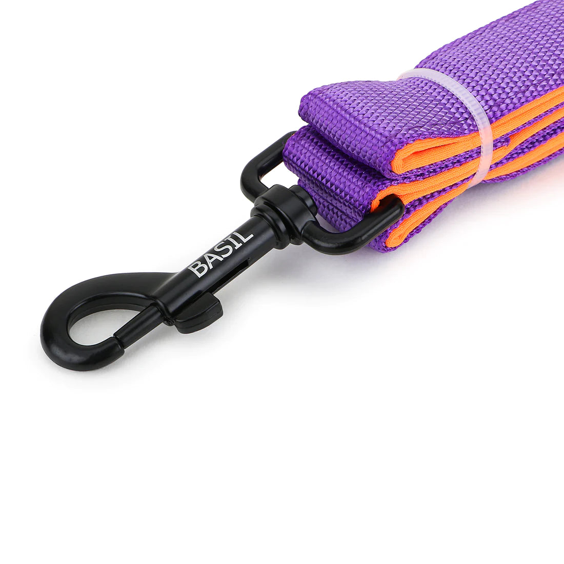 Basil Padded Leash for Dogs & Puppies Purple/Orange