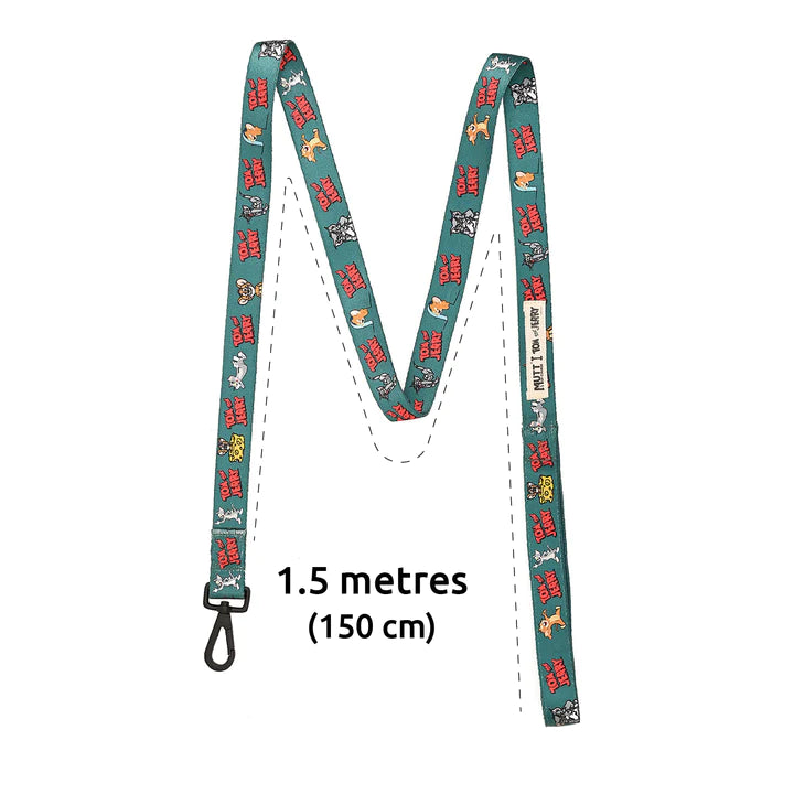 Mutt of Course Tom and Jerry Happy Green Leash For Dogs