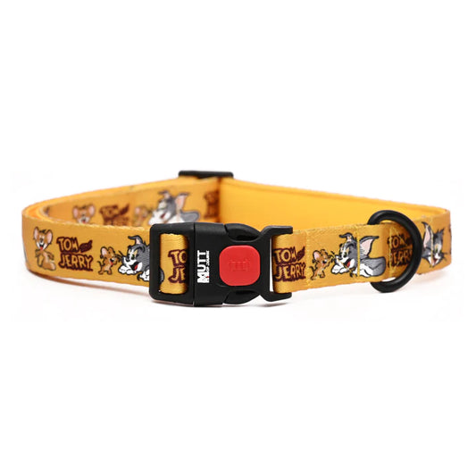 Mutt of Course Tom and Jerry Yellow Mellow Collar For Dogs