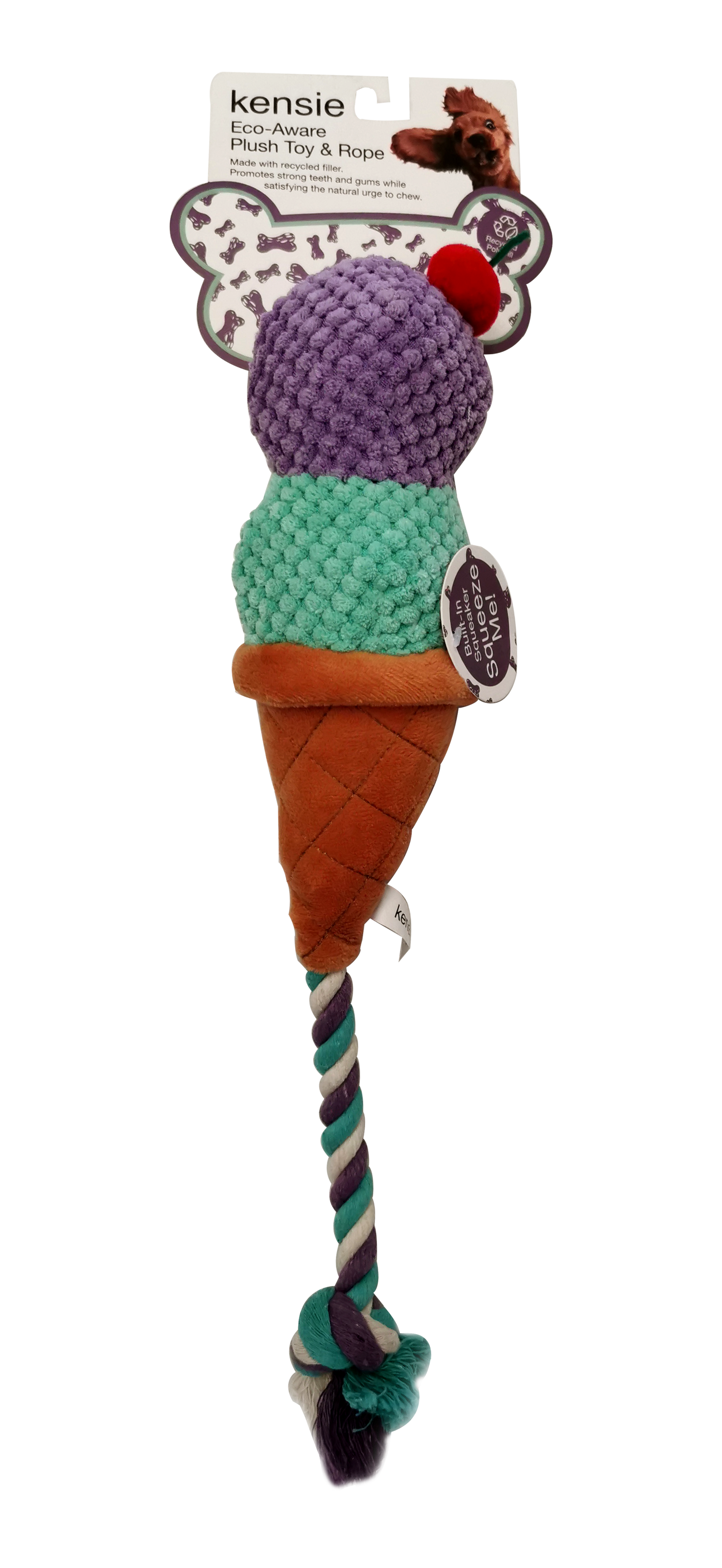 Black+Decker/ Kensie Ice Cream Plush Dog Toy