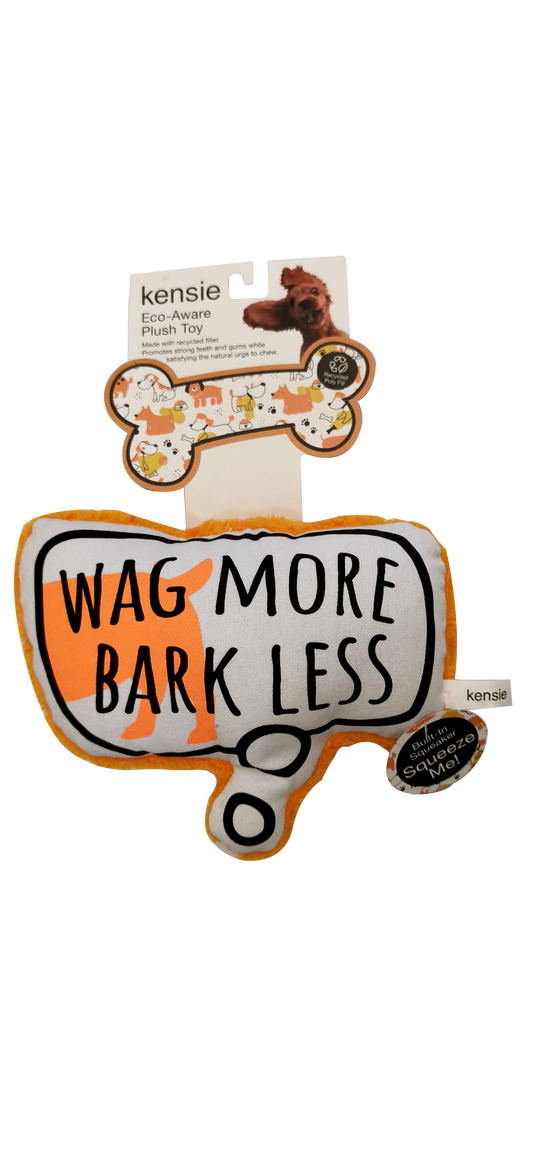 Black+Decker/ Kensie Wag More Bark Less Plush & Squeaker Dog Toy