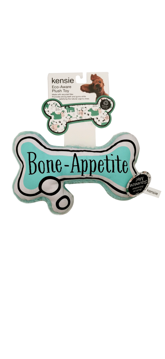 Black+Decker/ Kensie Bone Appetite Plush & Squeaker Dog Toy 41.28cmx24.77cmx6.35cm