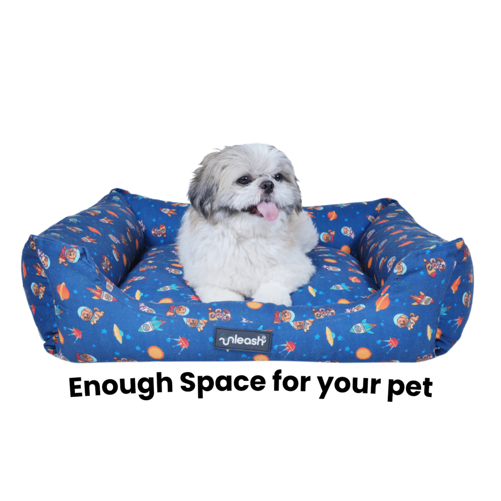 Unleash Bed Space Shuttle print For Dogs