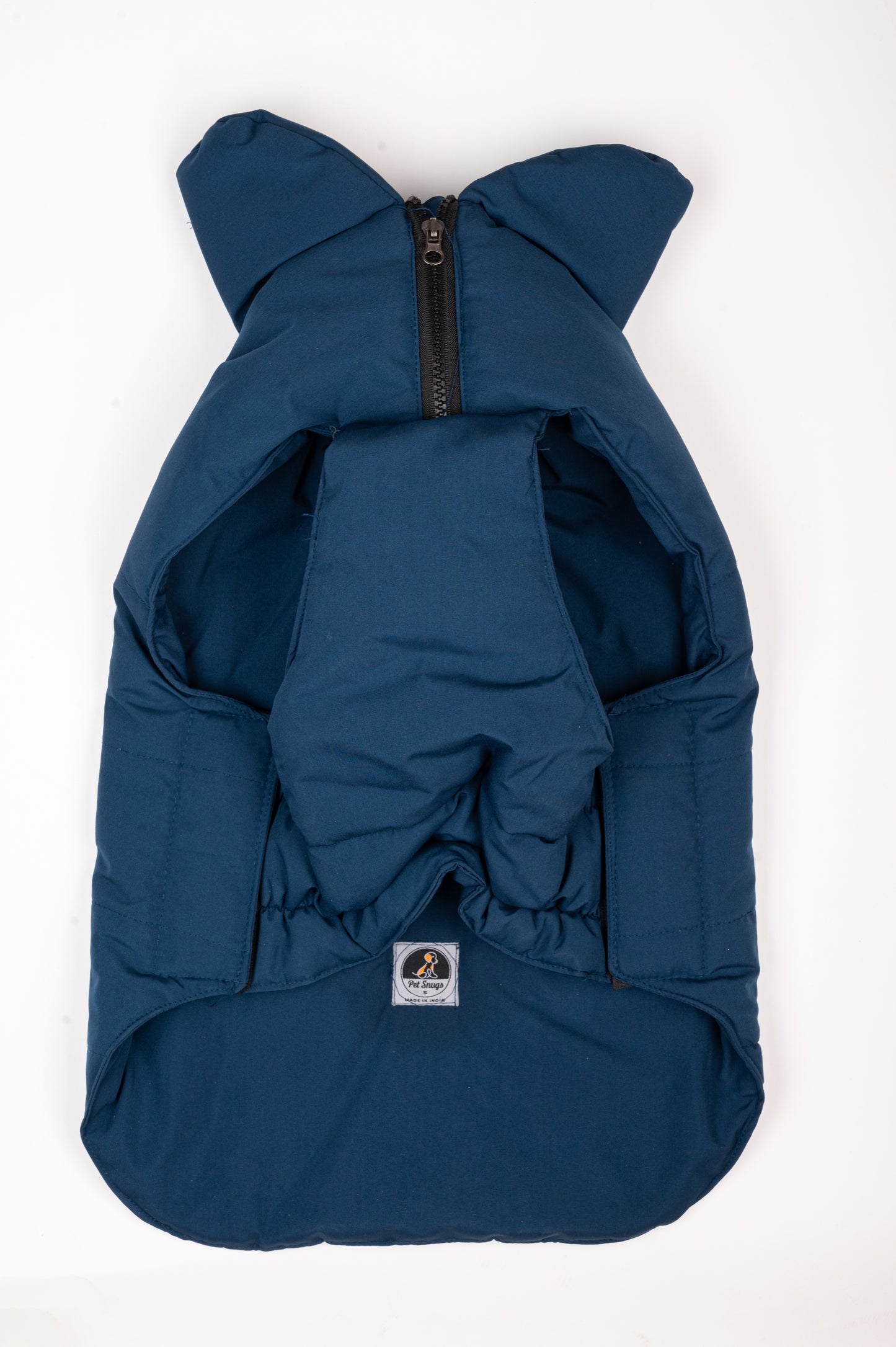 Pet Snugs Water-Resistant Top & Soft Cotton Lining Jacket For Your Furry Friend Blue