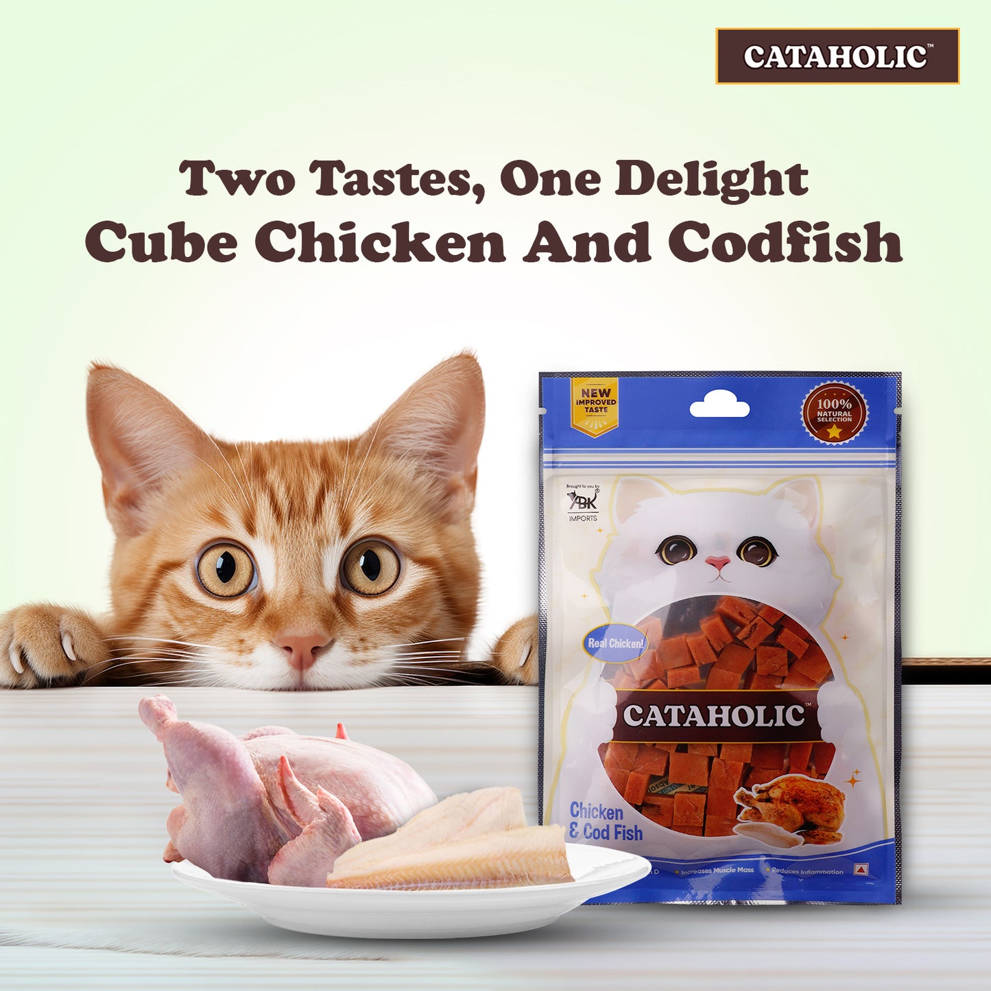 Cataholic Cube Chicken and Codfish 50g