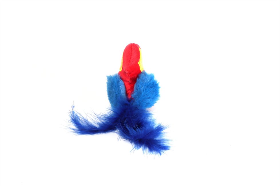 Gigwi Red Parrot Melody Chaser with Motion Activated Sound Chip Cat Toy