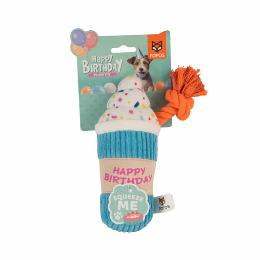 FOFOS Birthday Drink Dog Toy 9x8x20cm