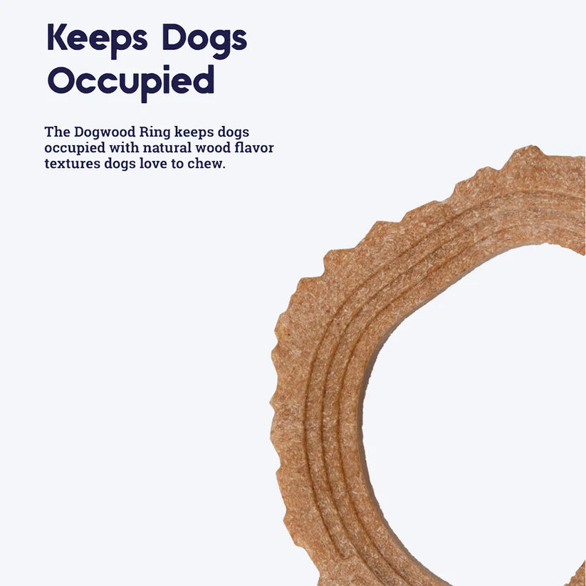 Petstages Dogwood Ring Dog Chew Toy Small Brown 9x10cm