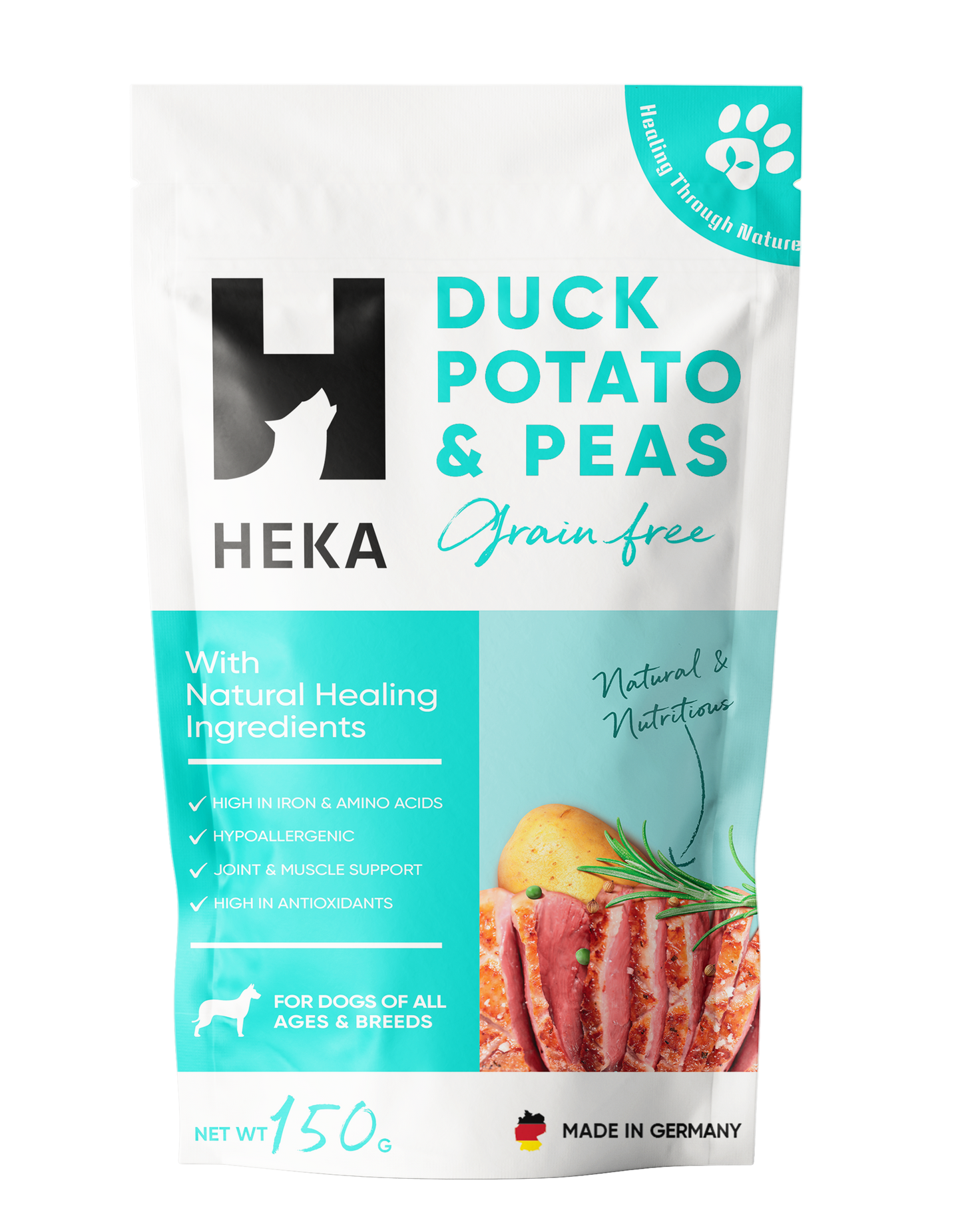 Heka Grain Free Duck , Potatoes & Peas Dry Food For Dogs