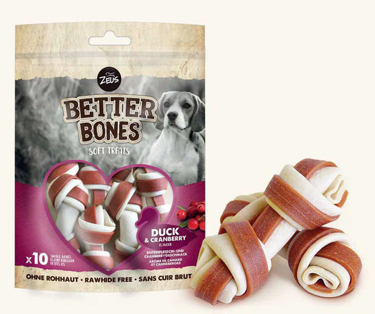 Zeus Better Bone Duck with Cranberry Flavor for Dogs 10pcs