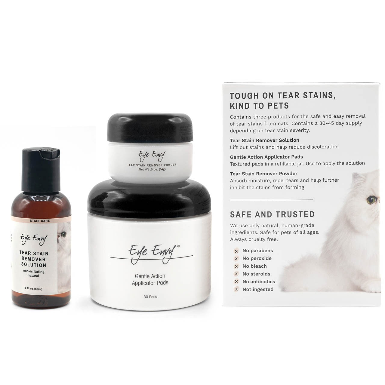 Eye Envy Tear Stain Remover Starter Kit For Cats