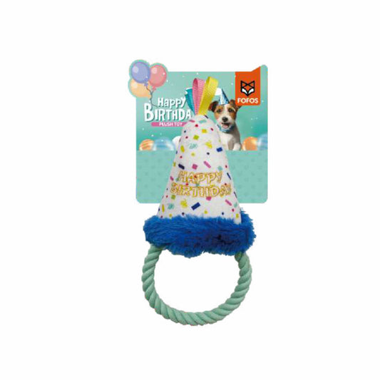 FOFOS Birthday Hat Dog Toy 13x9x28 cm