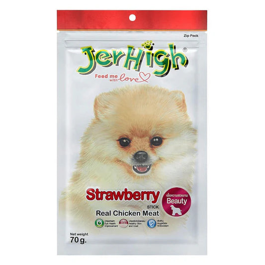Jer High Chicken Strawberry Beauty Treats 70 gm
