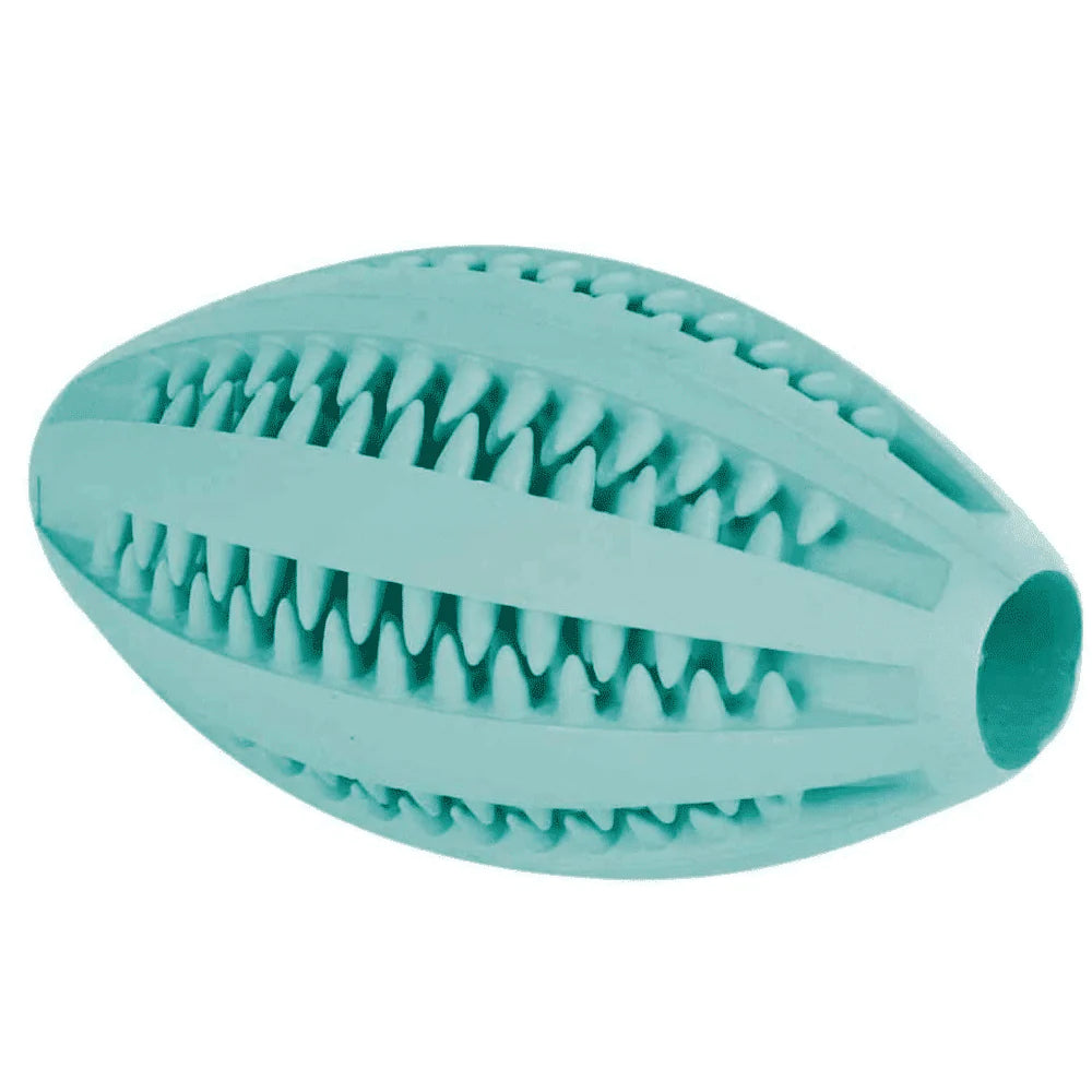 Trixie Denta Fun Rugby Mint Flavor Natural Rubber 11cm