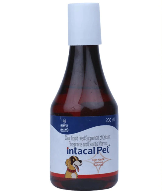 Intas Intacal Calcium Supplement for Dogs 200ml