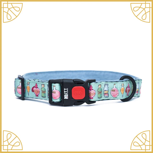 Mutt of Course Harry Potter Potions in Motion Denim Collar For Dogs
