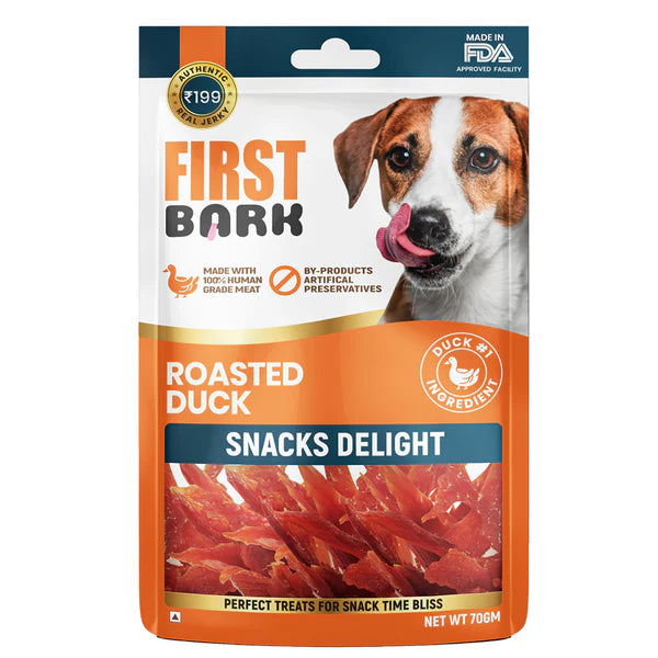First Bark Rosted Duck Dog Treat 70g